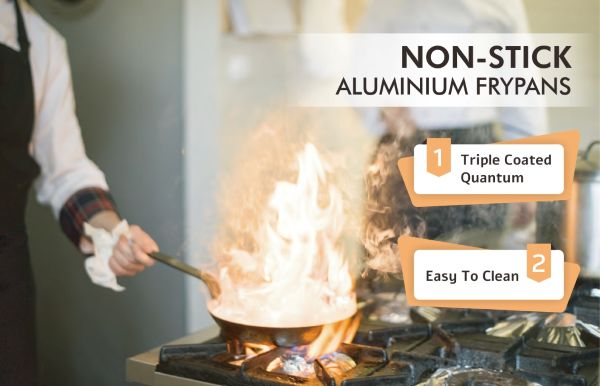 Sunnex không dính nhôm frypans