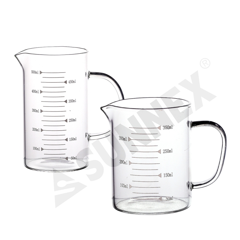 Cốc đo lường thủy tinh Borosilicate