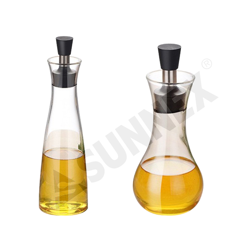 Chai dầu ngắn thủy tinh Borosilicate