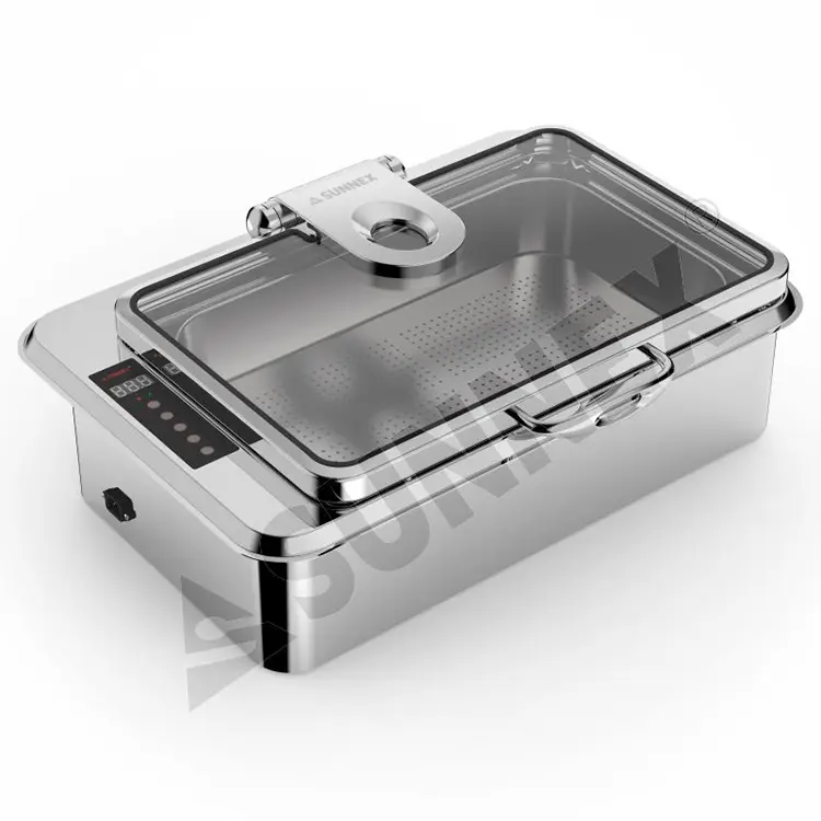 Thép không gỉ 8,5L Buffet tích hợp chafer