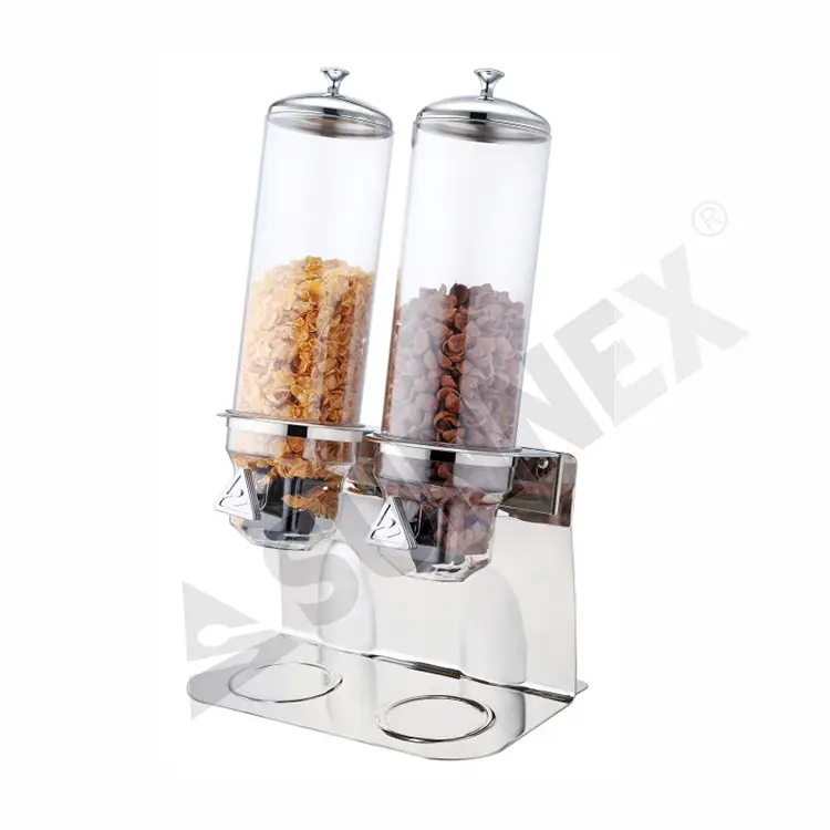 Bộ phân phối ngũ cốc cơ sở bằng thép không gỉ với thùng chứa PC