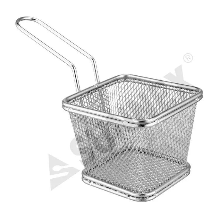 Giỏ hình vuông hình nón bằng thép không gỉ